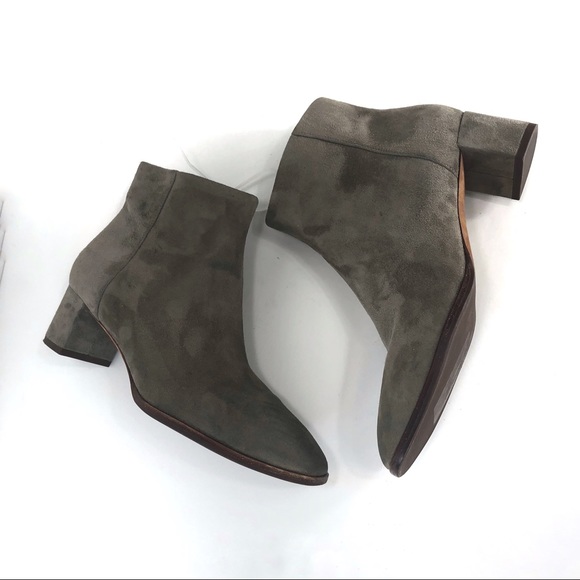 Via Spiga light green suede ankle boots size 7(12) - Picture 3 of 8